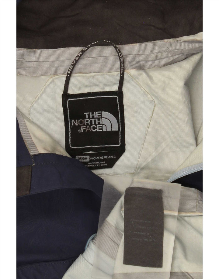 The North Face Damen Hyvent Hooded Rain Jacket UK 14 Medium Navy Blue