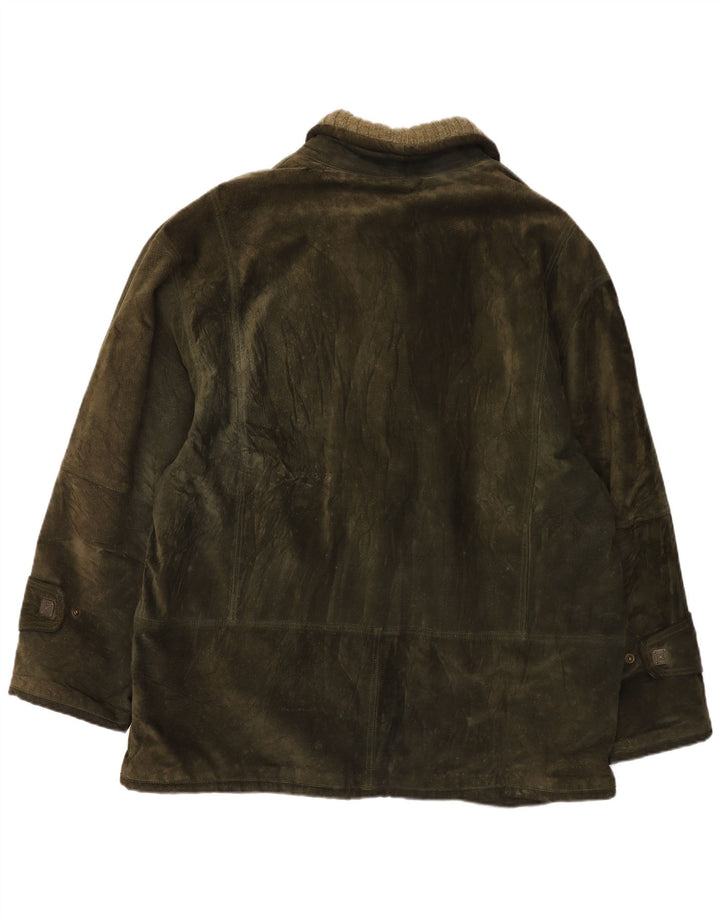 Torras Herren Wildlederjacke EU 60 5XL Khaki