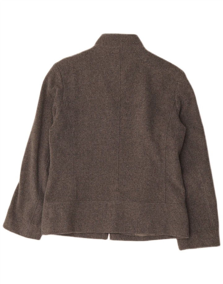 Marks & Spencer Damen Übergroße Bomberjacke UK 10 Small Graue Wolle