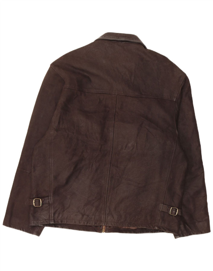 Vintage Herren Lederjacke UK 42 XL Braunes Leder