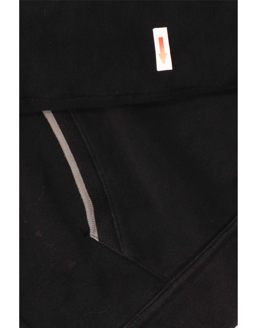 Armani Herren-Kapuzenpullover mit Reißverschluss, groß, schwarze Baumwolle