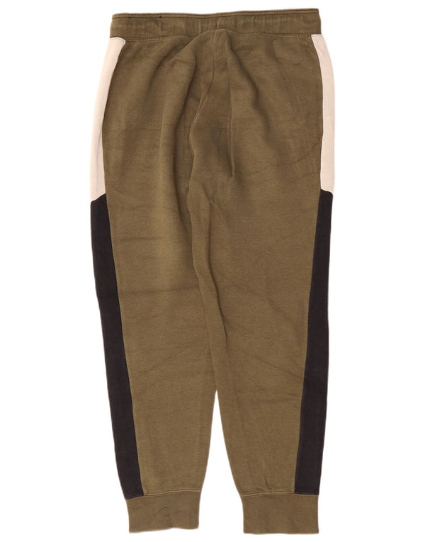 Nike Mens Air Tracksuit Trousers Joggers Medium  Khaki Colourblock Cotton