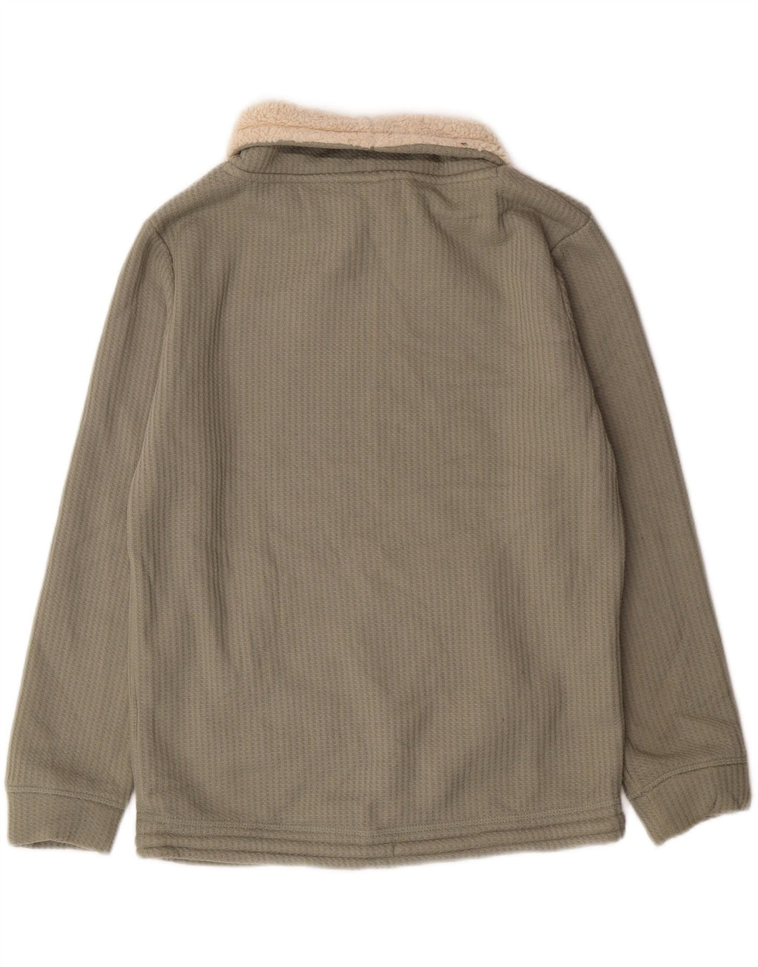 Weird Fish Damen Sherpa Rollkragen-Sweatshirt-Pullover UK 12 Mittelgrün