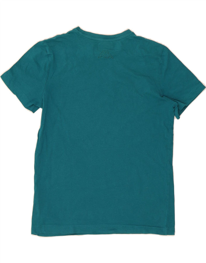 KAPPA Womens Graphic T-Shirt Top UK 14 Medium Blue Cotton Vintage Kappa and Second-Hand Kappa from Messina Hembry 