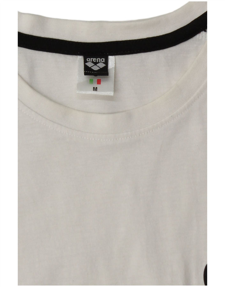 Arena Herren-Top mit Grafik, mittelweiße Baumwolle