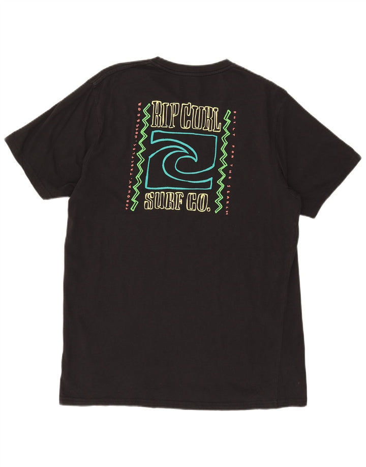 Rip Curl Herren-T-Shirt mit Standard-Passform, Grafik, Größe L, Schwarz