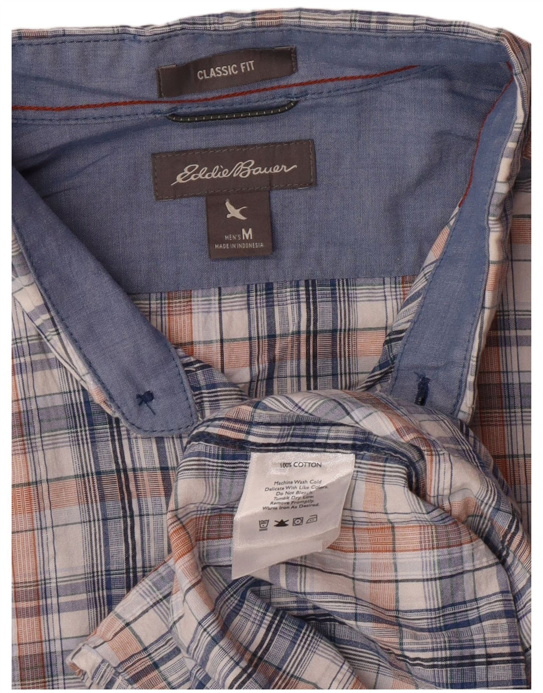 EDDIE BAUER Herren-Kurzarmhemd mit klassischer Passform, mittelgroß, mehrfarbig kariert