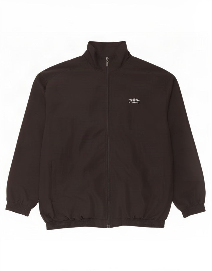 Umbro Herren Trainingsanzug Top Jacke XL Schwarz Polyester