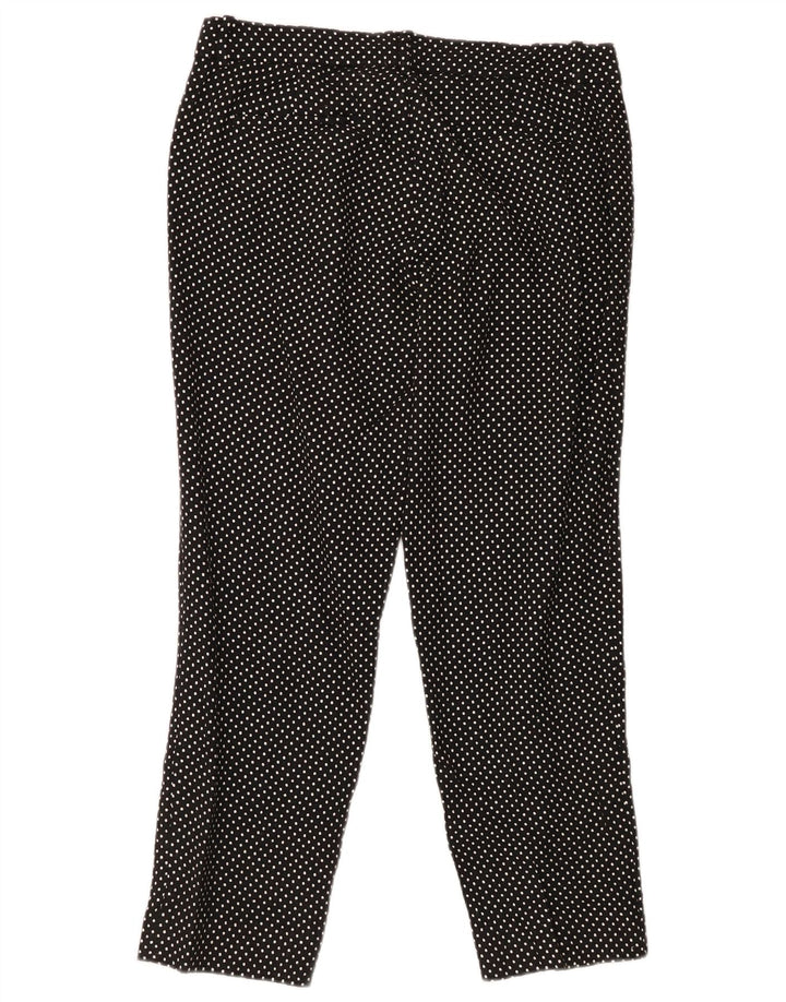 J. CREW Slim Capri-Hose für Damen, US 6, M, W30, L25, Schwarz gepunktet