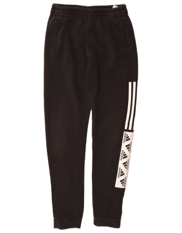 Adidas Jungen-Trainingshose, Jogginghose, 11–12 Jahre, Schwarz, Farbblock