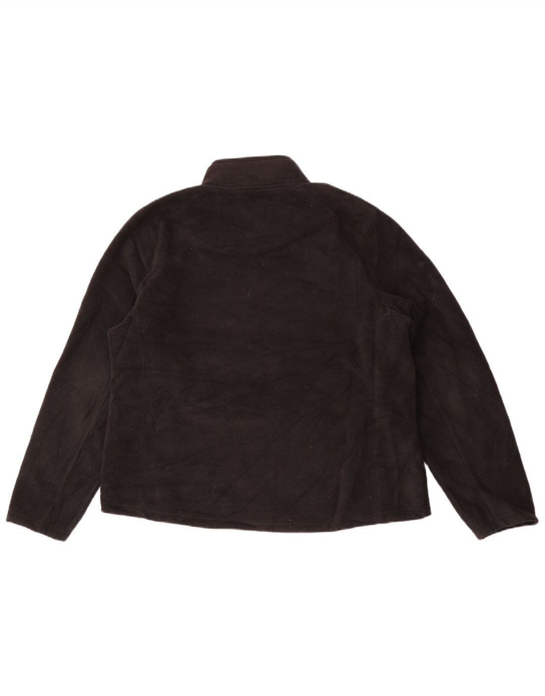 Eddie Bauer Damen Übergroße Fleecejacke UK 18 XL Schwarz Polyester