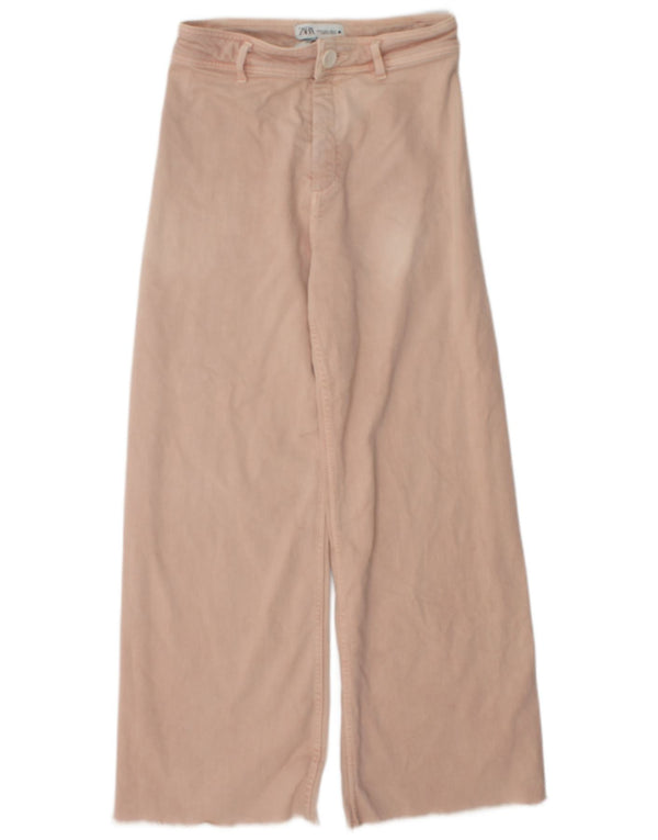 Zara Damen The Marine Straight Loose Jeans EU 38 Small W28 L28 Rosa