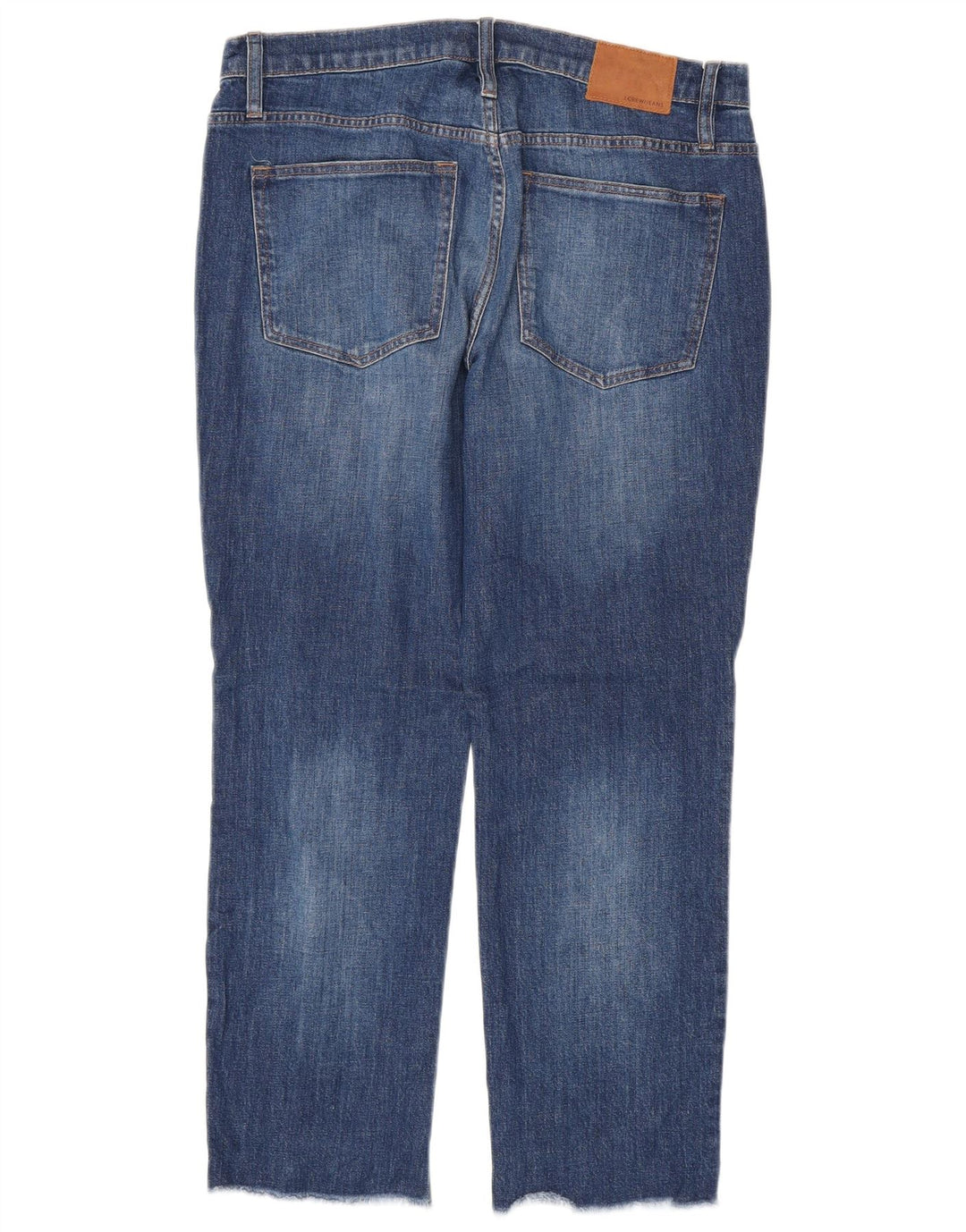 J. CREW Damen Straight Jeans W30 L27 Blaue Baumwolle