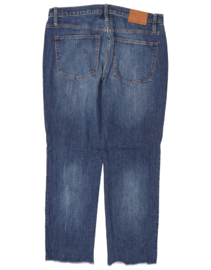 J. CREW Damen Straight Jeans W30 L27 Blaue Baumwolle