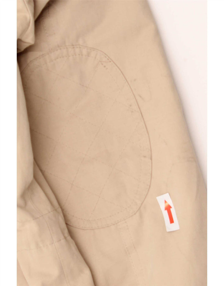 Zara Damen-Parka mit Kapuze, UK 14, mittelbeigefarbenes Polyester