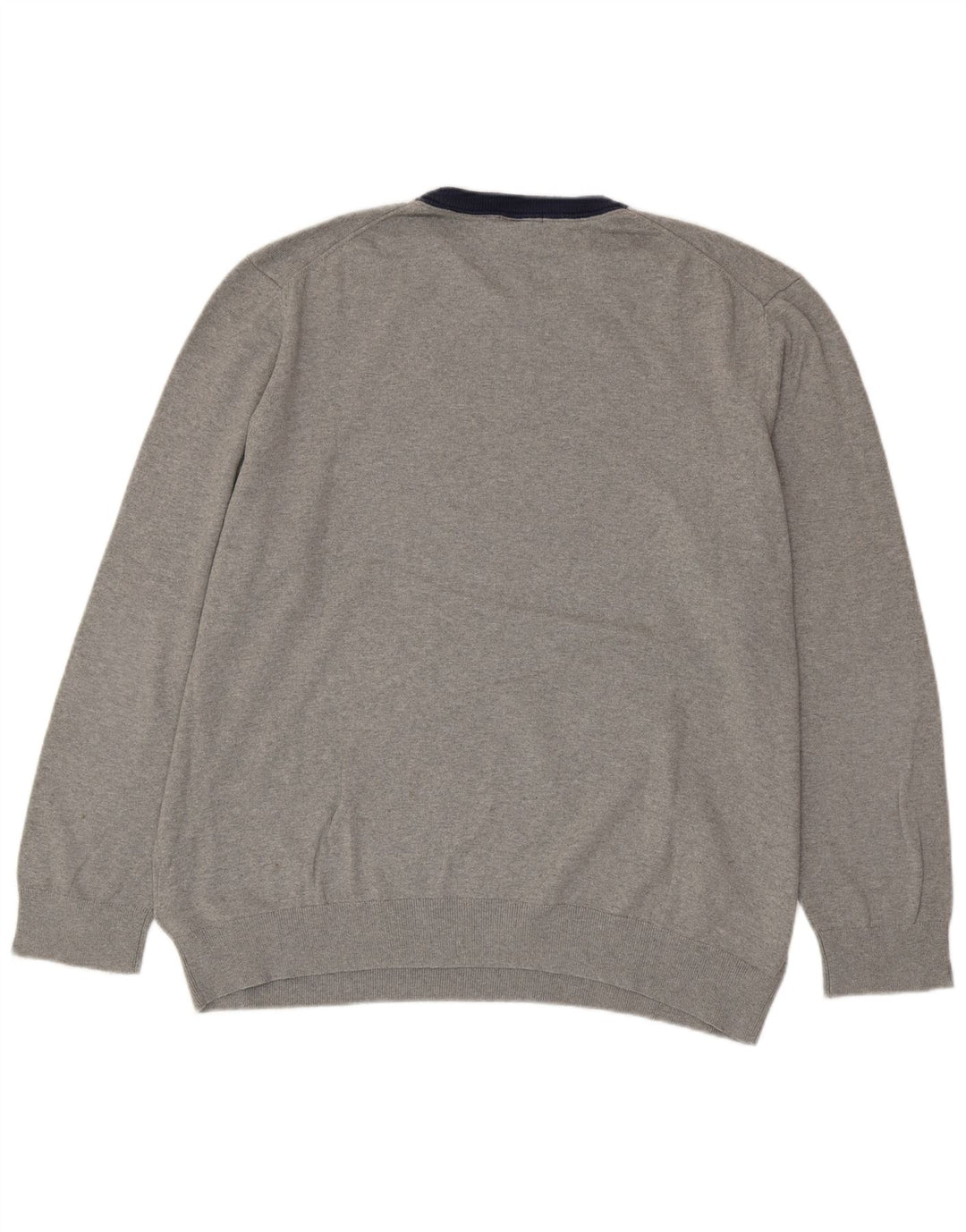 TIMBERLAND Herren-Pullover mit Rundhalsausschnitt, 3XL, graue Baumwolle