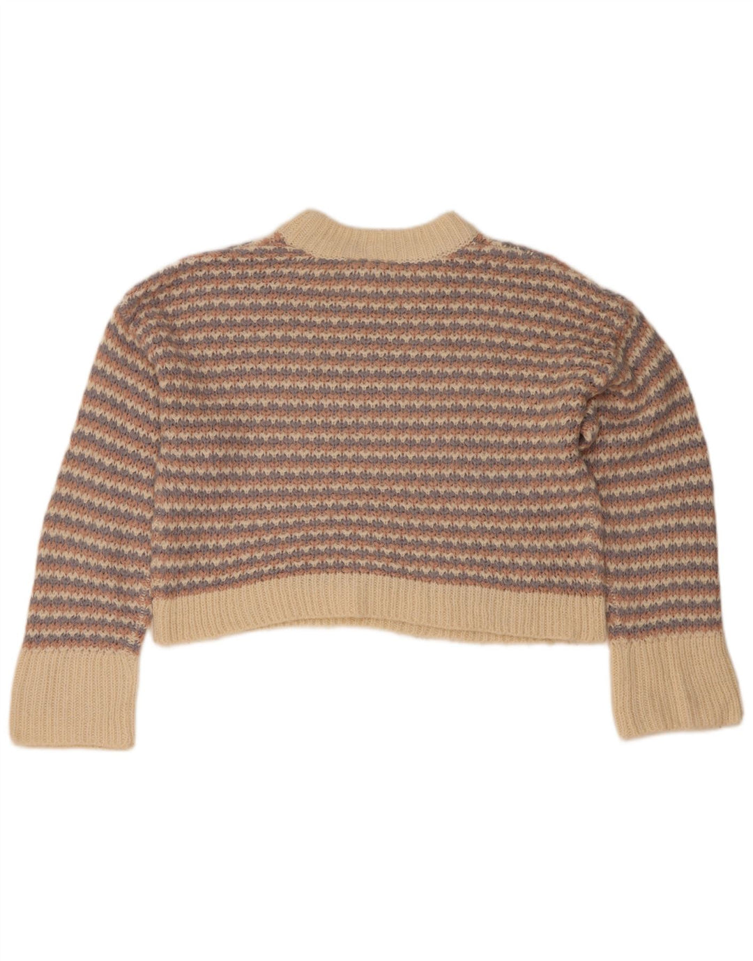 Topshop Damen Crop Rollkragenpullover Pullover UK 10 Small Mehrfarbig