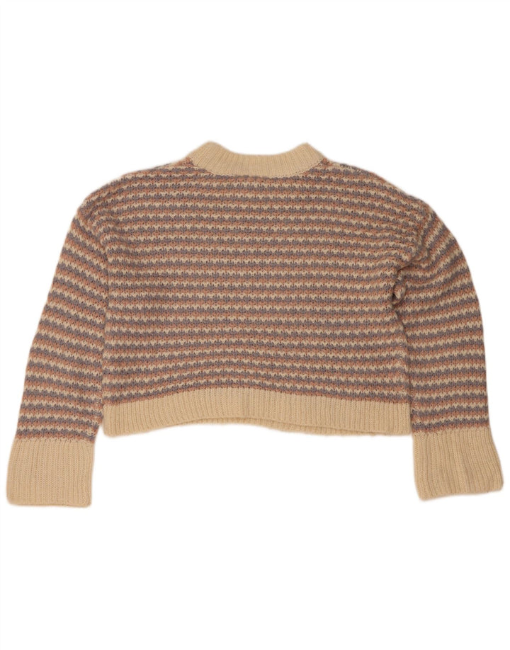 Topshop Damen Crop Rollkragenpullover Pullover UK 10 Small Mehrfarbig
