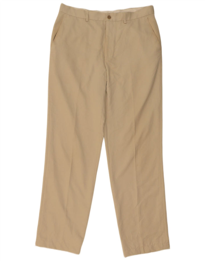 Gerade Herren-Chinohose von Marks & Spencer, W34, L33, Beige, Polyester