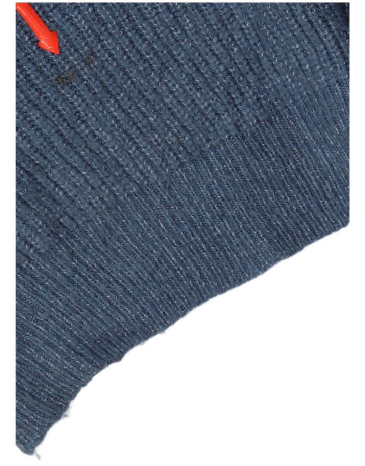 Marks & Spencer Herren-Pullover mit Rundhalsausschnitt, 2XL, Blau, Polyamid