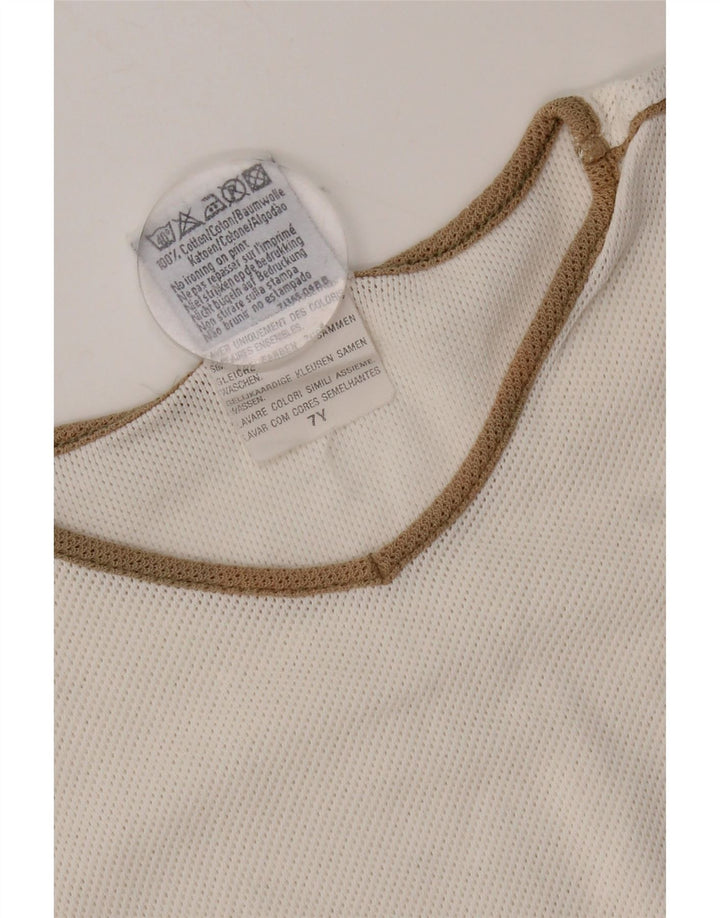 Lee Damen T-Shirt Top UK 14 Mittelweiße Baumwolle