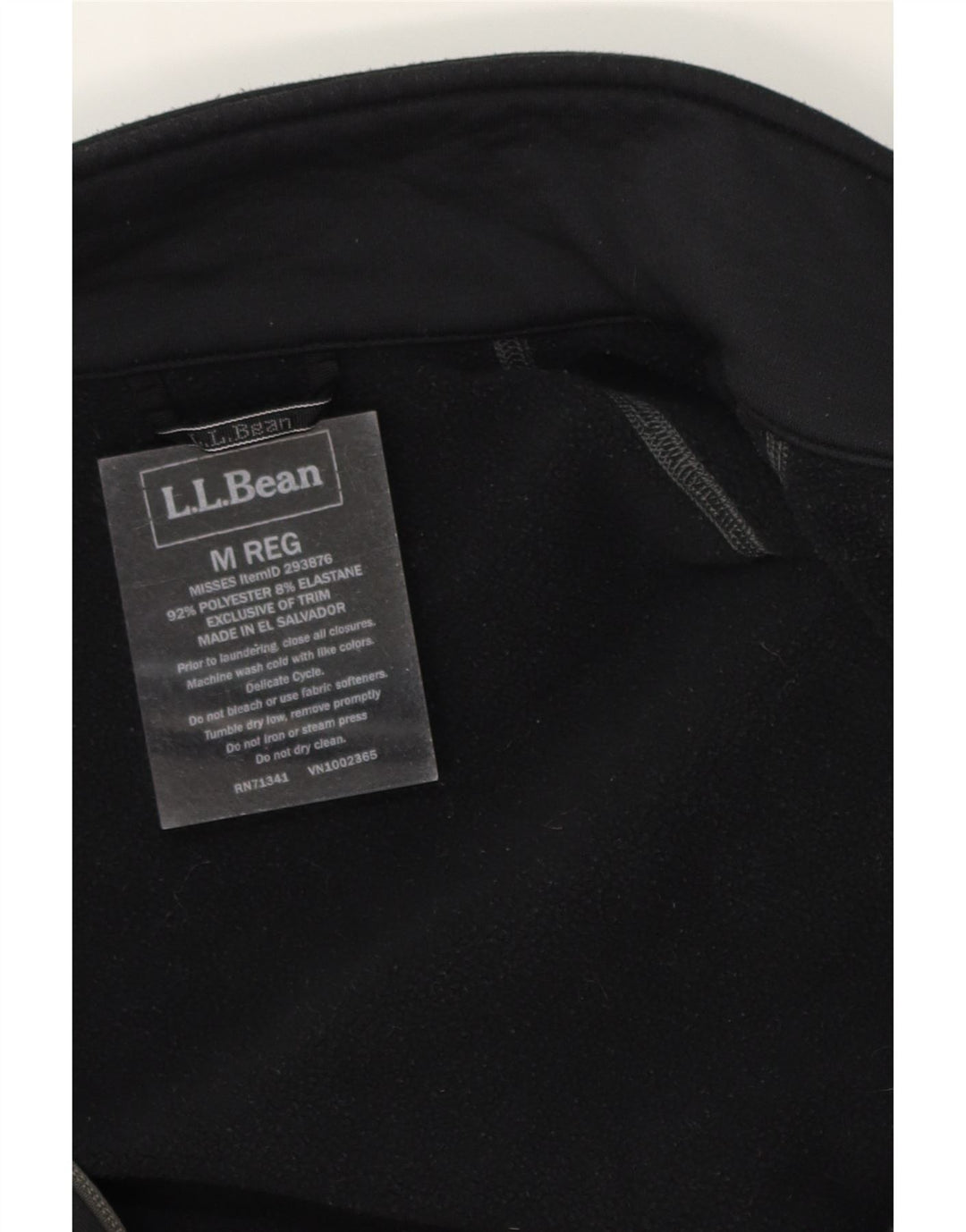 L.L.BEAN Womens Tracksuit Top Jacket UK 14 Medium Black Colourblock Vintage L.L.Bean and Second-Hand L.L.Bean from Messina Hembry 