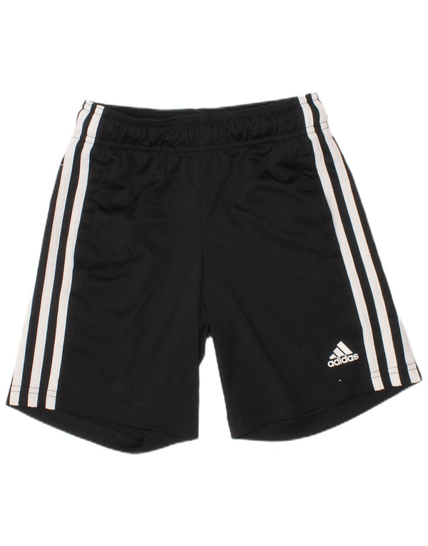 Adidas Jungen Aeroready Sportshorts 7–8 Jahre, schwarzes Polyester