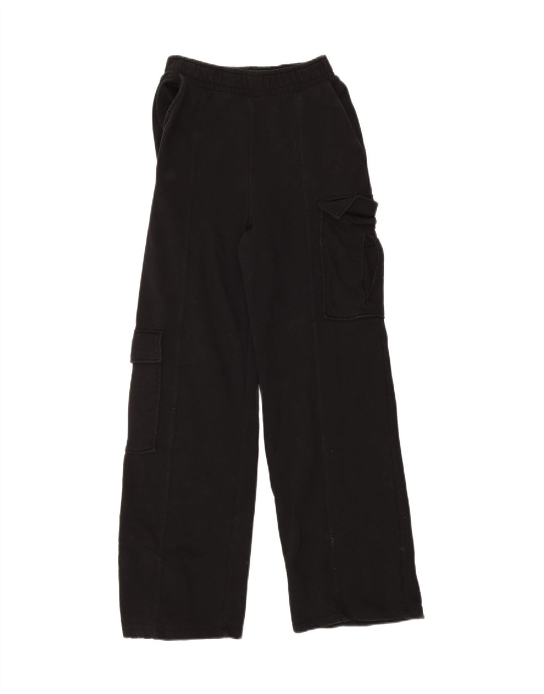 ZARA Mens Cargo Tracksuit Trousers Small  Black Cotton