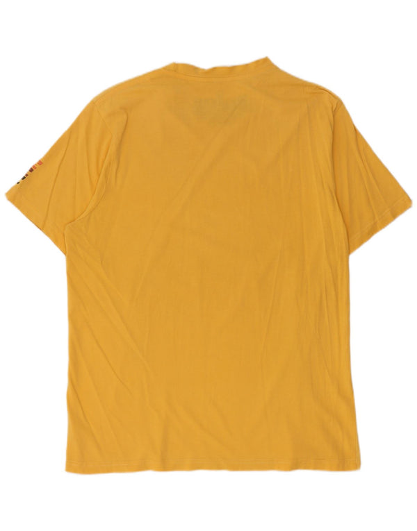 Billabong Herren T-Shirt Top Large Gelb Baumwolle