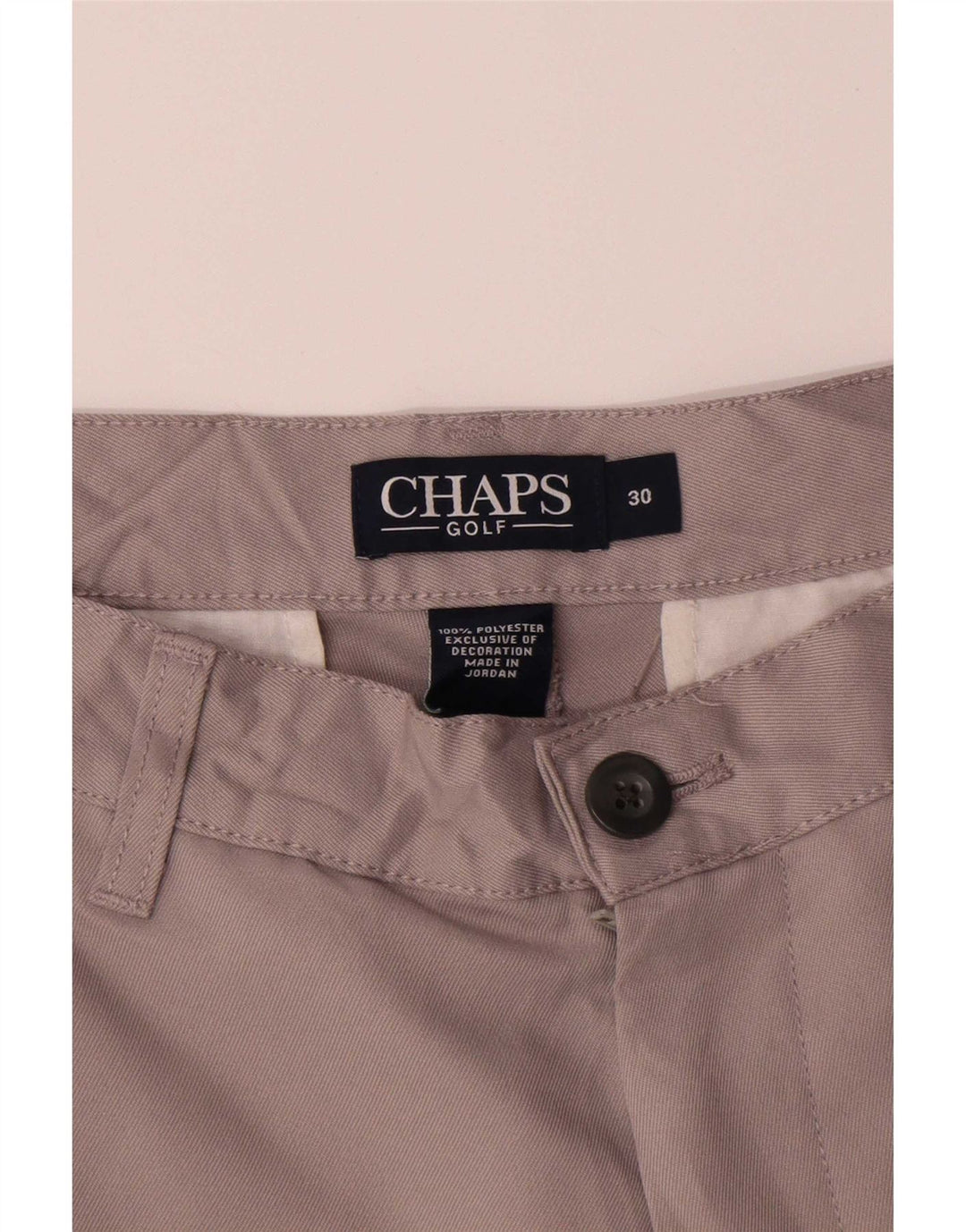 Chaps Herren Chinoshorts W30 Mittelgraues Polyester