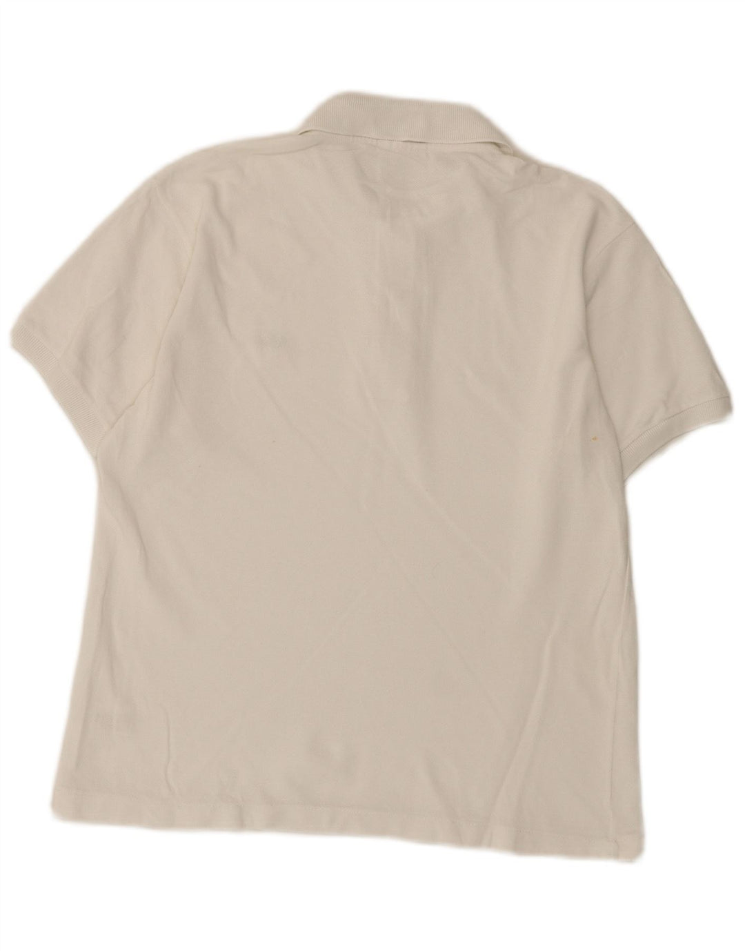 LACOSTE Herren-Poloshirt, Größe 3, klein, weiße Baumwolle