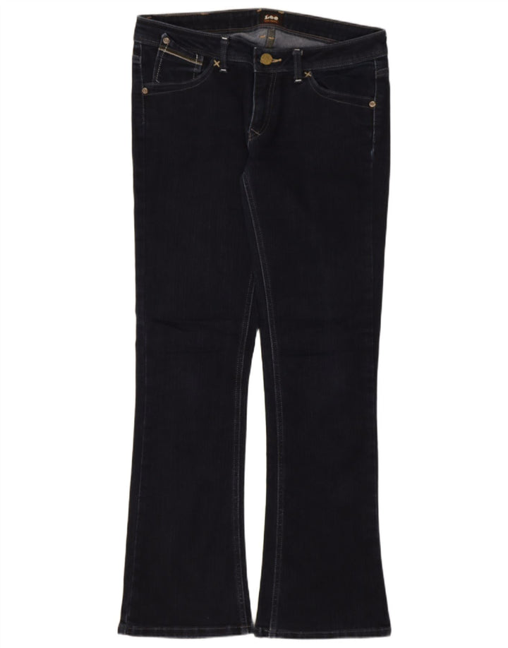 Lee Damen Bootcut-Jeans W30 L30 Marineblaue Baumwolle