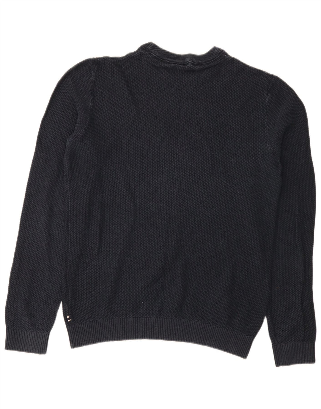 Jack & Jones Herren-Pullover mit Rundhalsausschnitt, mittelmarineblaue Baumwolle