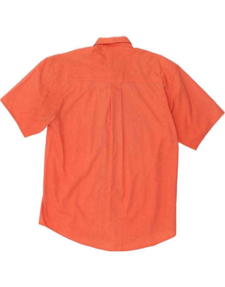BASIC Mens Short Sleeve Shirt Large Orange Vintage Basic and Second-Hand Basic from Messina Hembry 