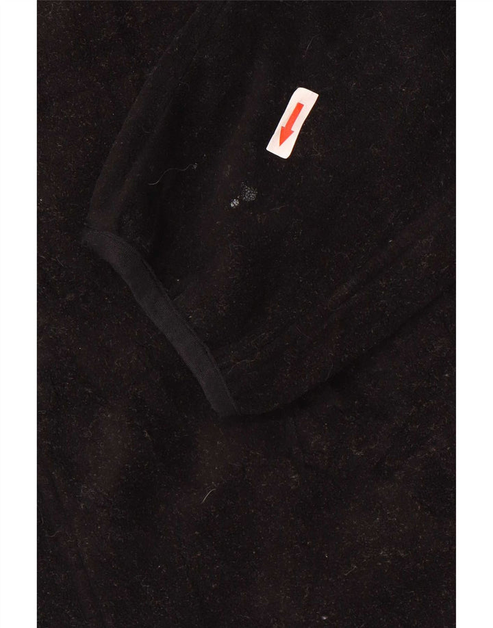 L.L.Bean Damen Fleecejacke UK 16 Large Schwarz Colourblock Polyester