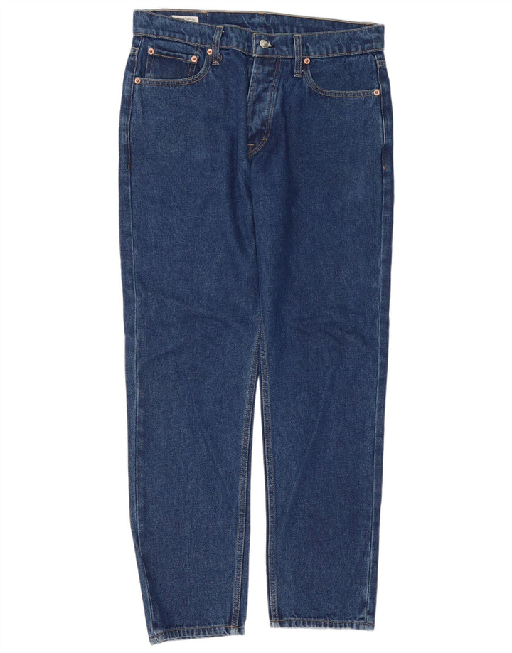 Levi's Herren 501 Straight Jeans W32 L30 Blaue Baumwolle