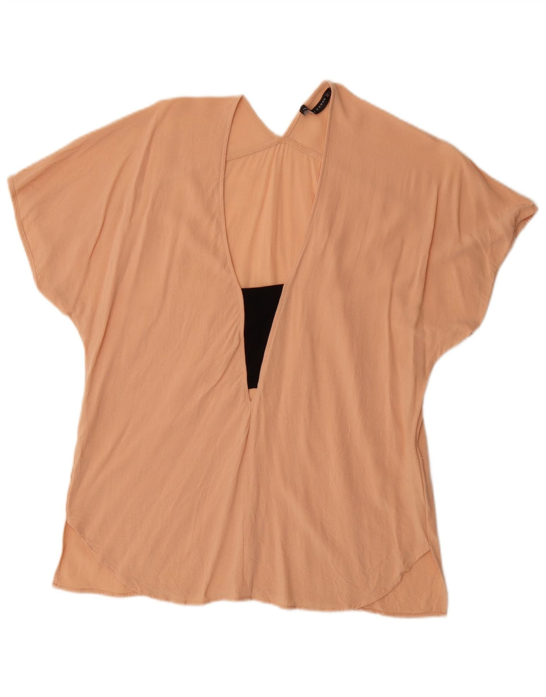 Zara Damen-Blusenoberteil, Gr. 44, Größe L, Rosa, Viskose