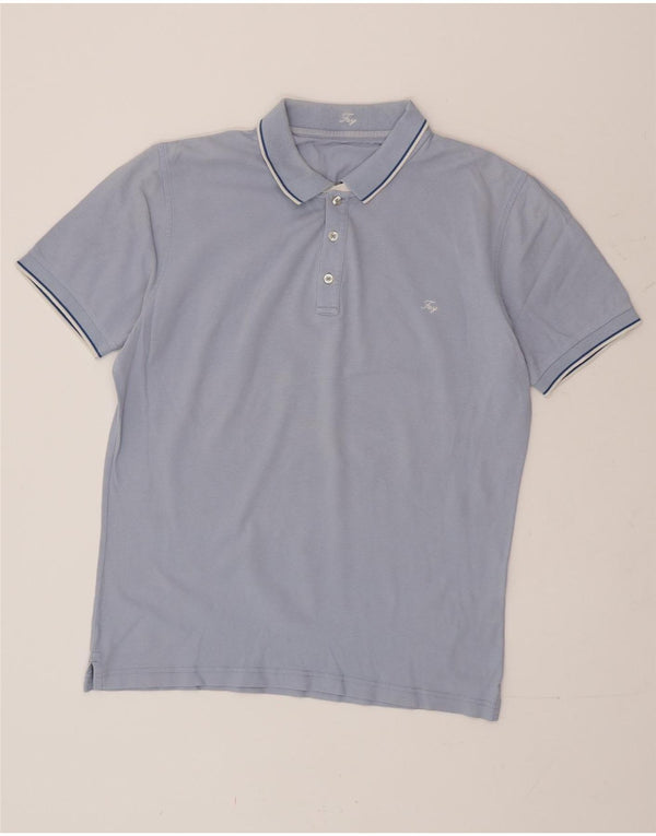 FAY Herren Poloshirt XL Blau gestreift