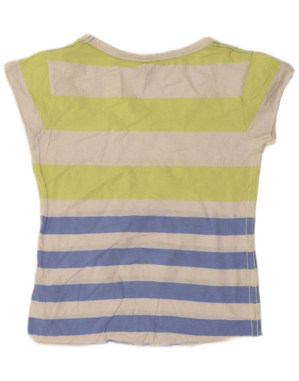 White Stuff Damen T-Shirt Top UK 10 Small Mehrfarbig gestreift