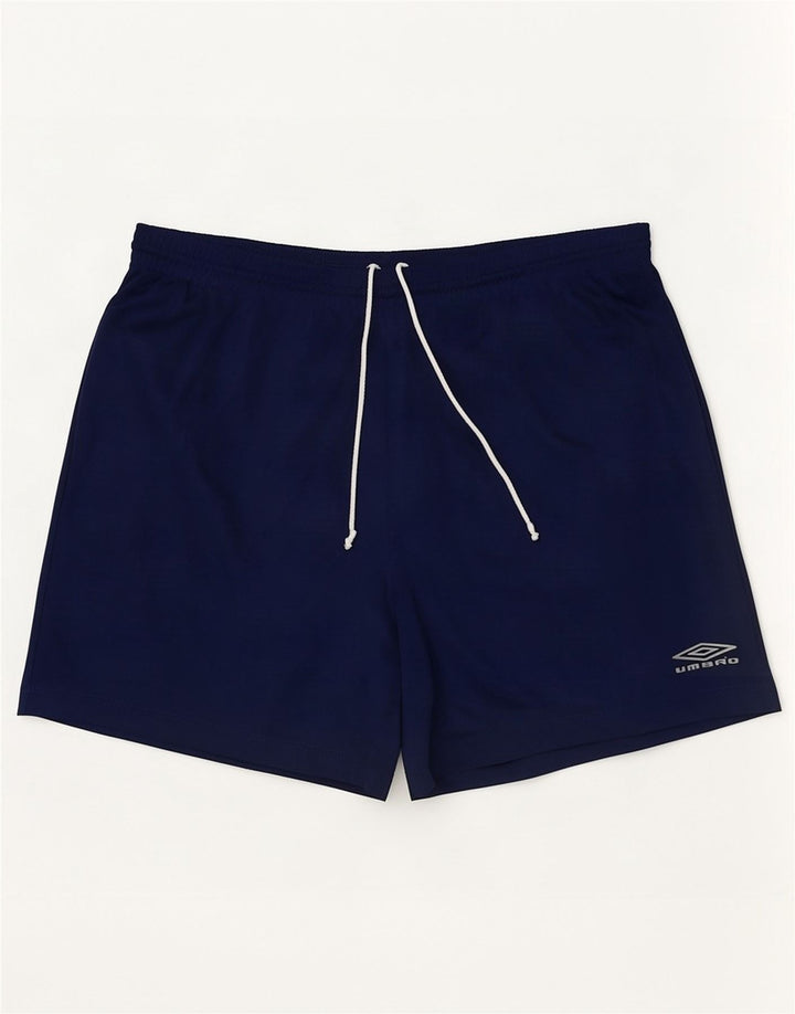 Umbro Herren-Sportshorts, groß, marineblau, Nadelstreifen