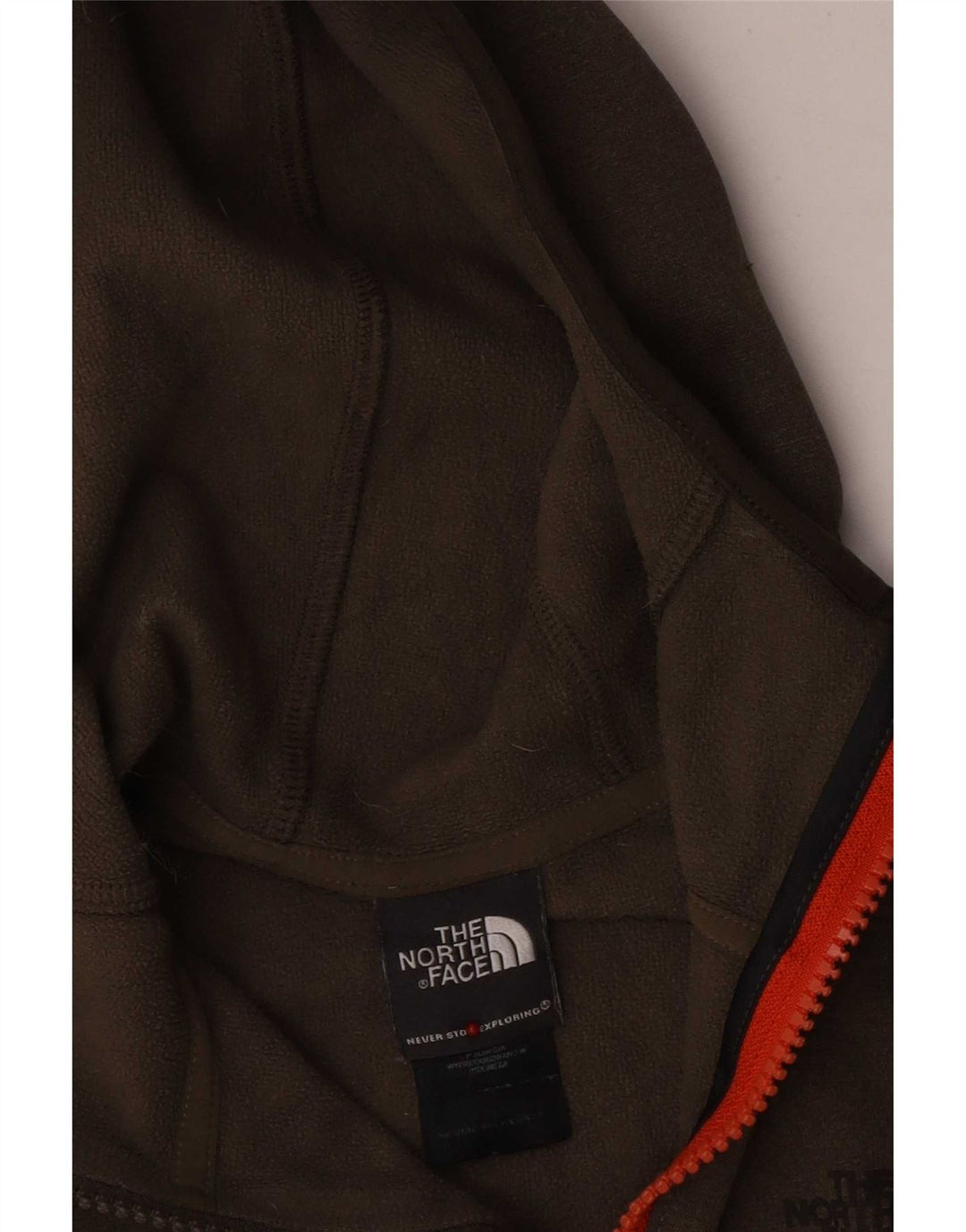 The North Face Damen-Kapuzenpullover mit Reißverschluss, UK 10, Größe S, Khaki, Polyester
