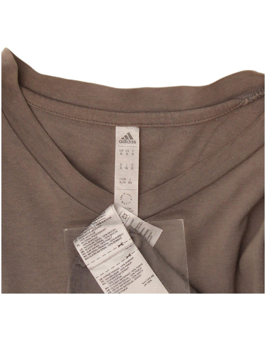Adidas Herren T-Shirt Top XL Grau Baumwolle