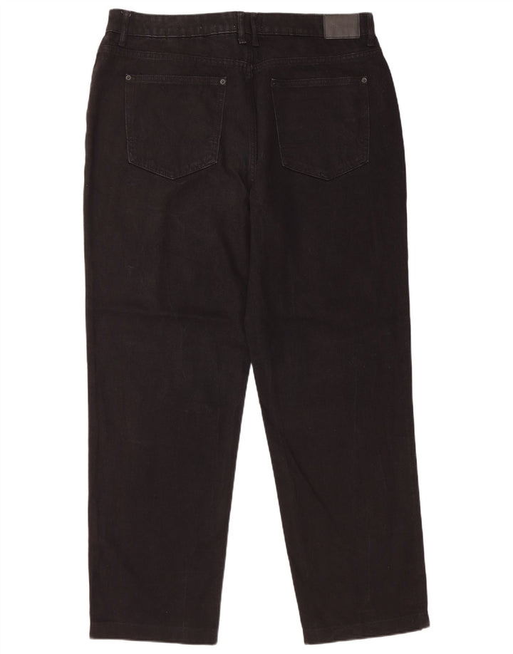 JACK WILLS Herren Tapered Jeans W36 L29 Schwarze Baumwolle