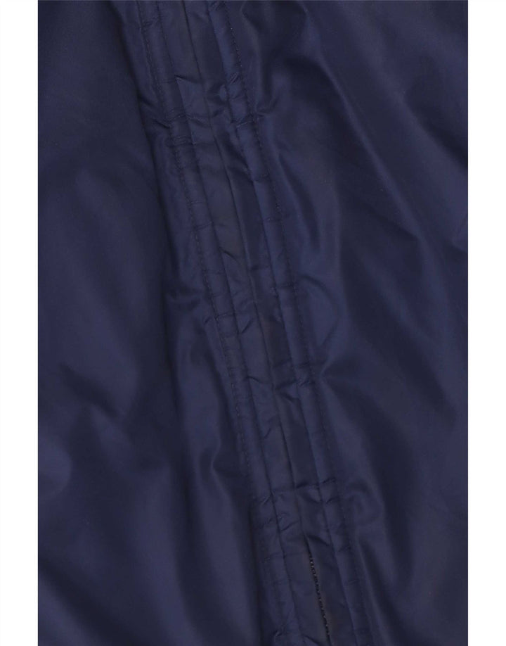 Nike Herren-Windbreaker-Jacke UK 45/47 XL Marineblaues Colourblock-Polyester