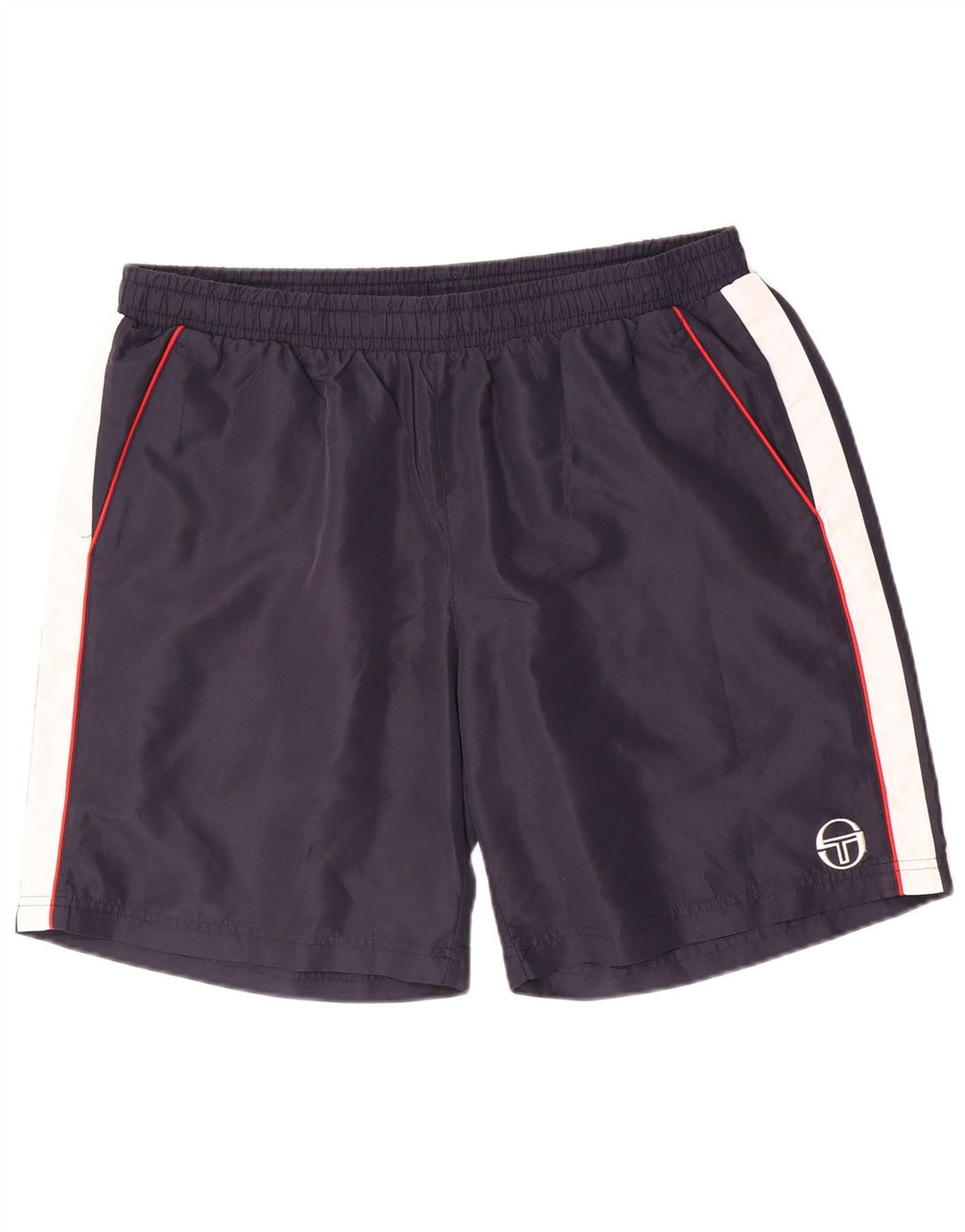 Sergio Tacchini Herren Sportshorts 2XL Marineblau Colourblock Polyester