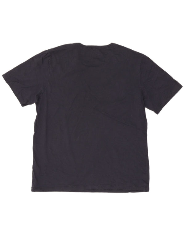 Hugo Boss Herren T-Shirt Top XL Marineblau Baumwolle