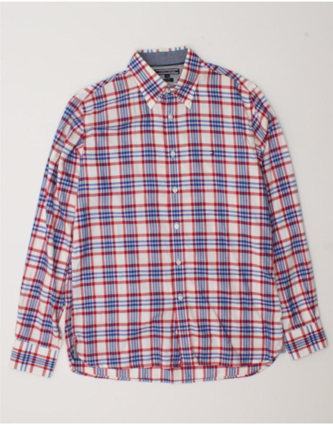 Tommy Hilfiger Herren-Hemd mit individueller Passform, klein, mehrfarbig, kariert, Baumwolle