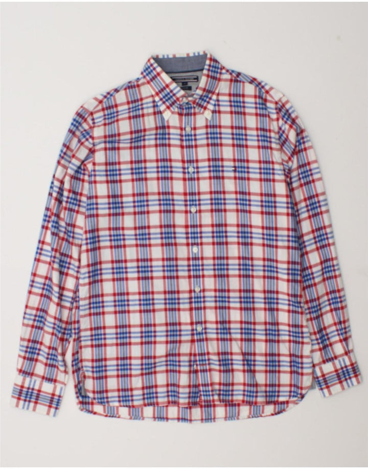 Tommy Hilfiger Herren-Hemd mit individueller Passform, klein, mehrfarbig, kariert, Baumwolle