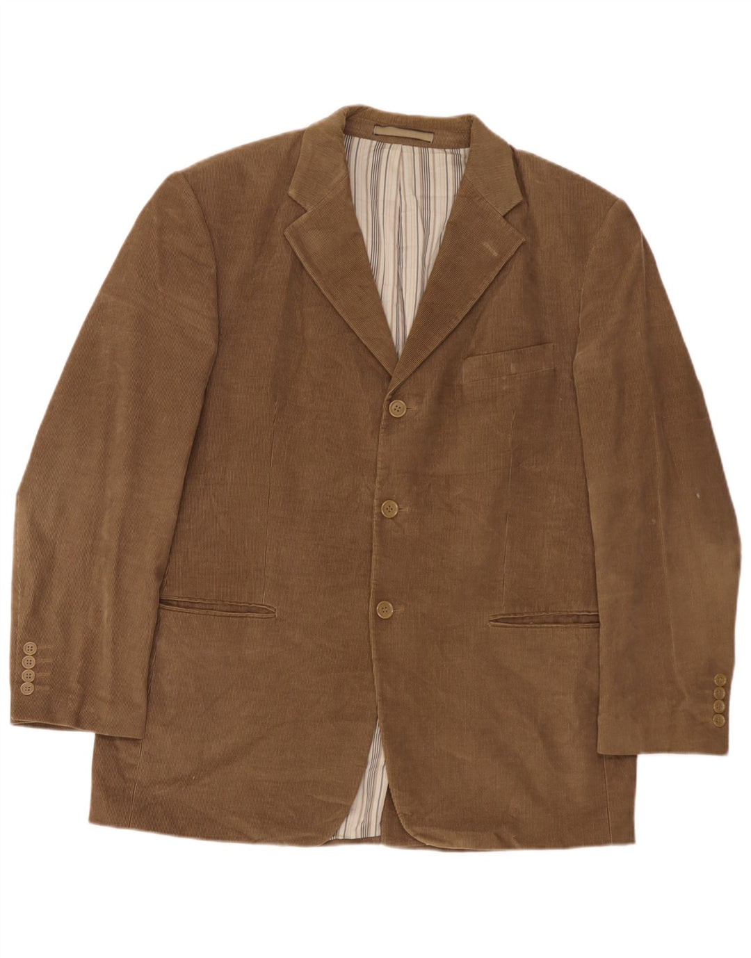 Marks & Spencer Herren-Blazer aus Cord mit 3 Knöpfen, Gr. 42, Braun