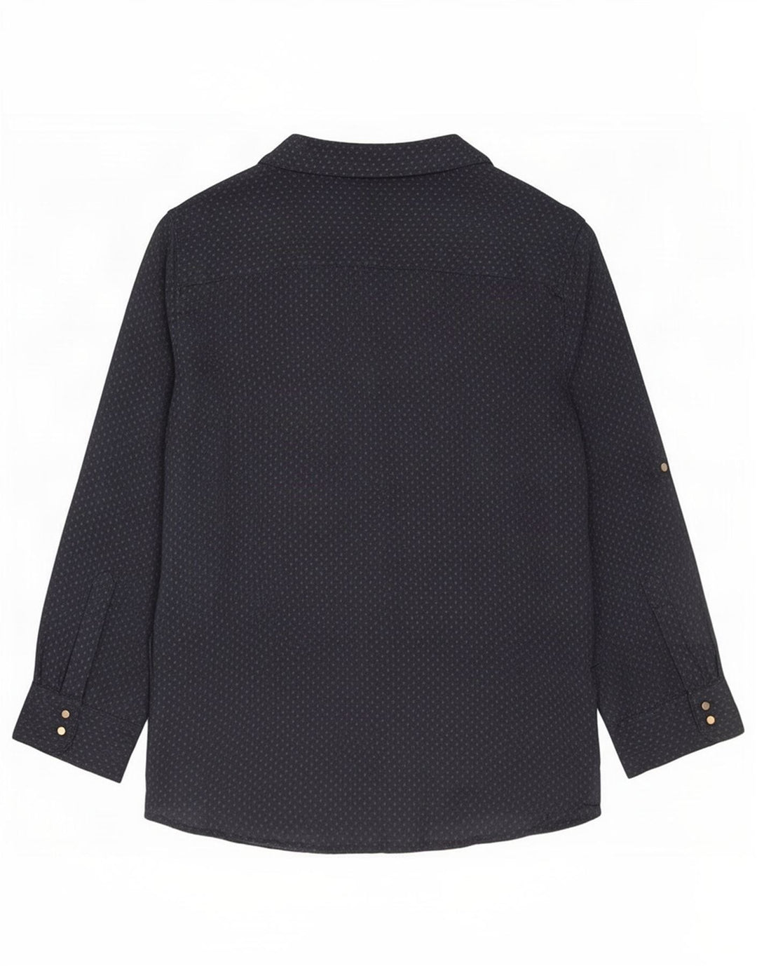 Zara Damen-Blusenoberteil mit 3/4-Ärmeln, UK-Gr. 44, mittleres Marineblau mit Flecken